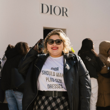 Tatiana Funkova takes on Paris Fashion Week to promote size inclusivity with high-end fashion
