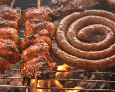 the South African Braai on a grill fire