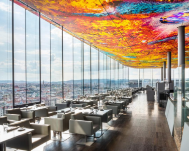 Spectacular view of Vienna city from Das LOft, a popular spot for ringing in the New Year