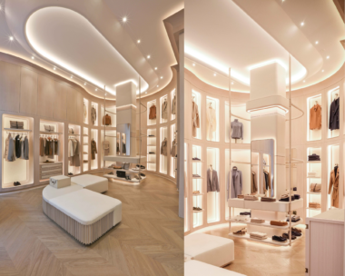 Scene from Milan Design Week 2024 showcasing Ludovica Mascheroni's Marco Polo inspired elegant designs.