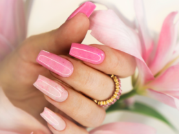 Elegant spring-themed classic nail art ideas for March, including floral and pastel patterns