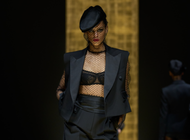 A sleek and stylish Dolce & Gabbana tuxedo showcasing the epitome of high fashion elegance.