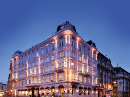 Exterior view of Hotel Sans Souci Wien, showcasing its elegant architecture and vibrant surroundings, and welcoming ambiance as a top FAB destination