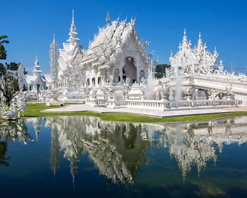A stunning view of a Chiang Rai in Thailand, showcasing the beauty of summer in the country.