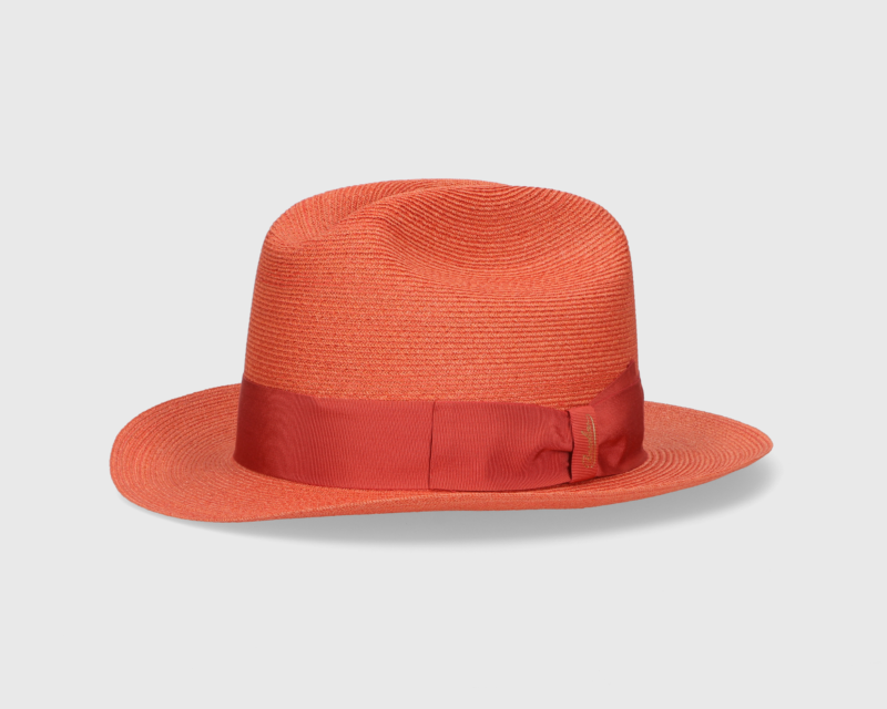 Classic Borsalino hat on display across Italy, highlighting its Bel Paese tour