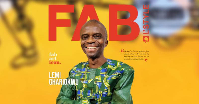Artistic FAB L'Style Magazine ICON Cover of Lemi Ghariokwu highlighting his achievement in the creative industry