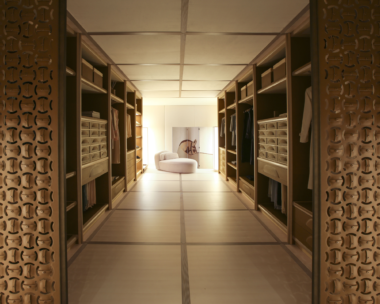 A stunning display of "Marco Polo: The Journey Into Elegance" by Ludovica Mascheroni, showcased at Fuorisalone 2024.