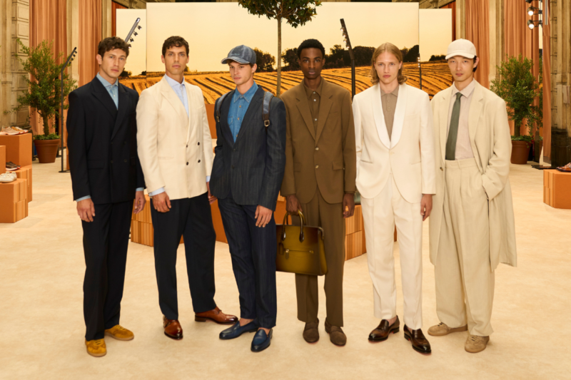 Santoni’s signature application of colour is pushed to new limits throughout the SS25 collection