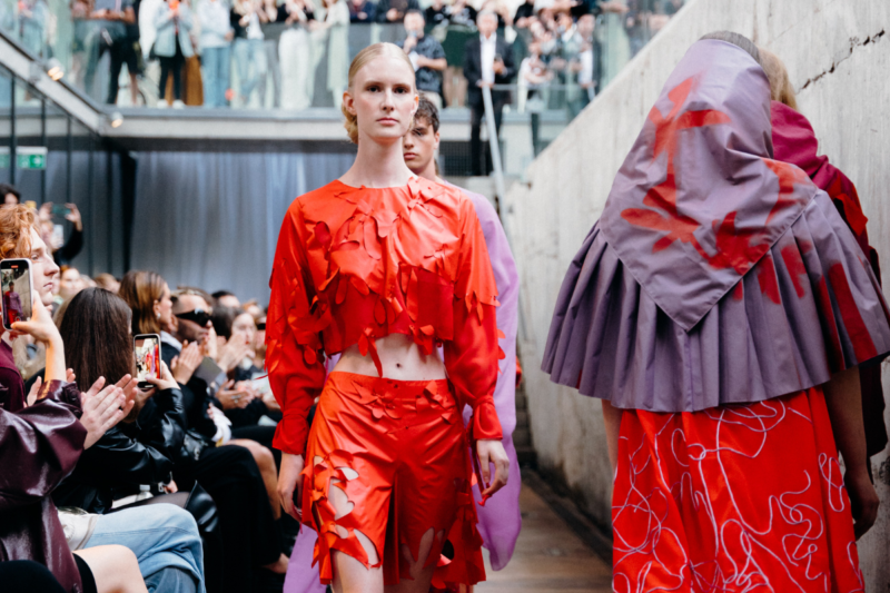 On June 10, 2024, the Slovak National Gallery in Bratislava presented the graduates of the Fashion Design Studio Tina Zsapka, Jaroslava Poliaková, Viktória Košíková, Filip Fecko, Lenka Vallová, and Rudolf Št'astný with their bachelor and master collections under the guidance of professor and academic painter Julia Sabová.