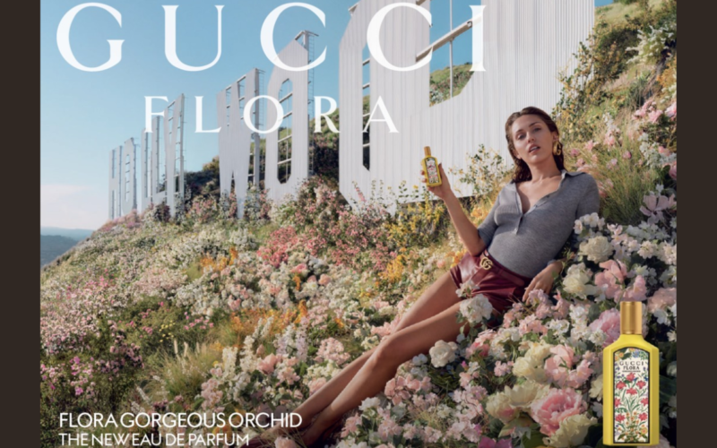 New Gucci Flora Gorgeous Orchid Eau De Parfum on Miley Cyrus - FAB L'Style