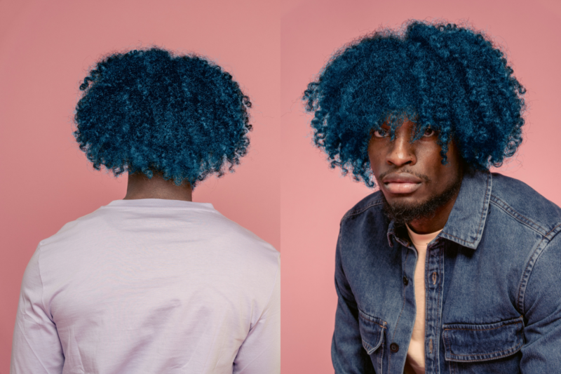 Close up of a man with dyed hair covering guide on the Effective Ways to Care for Dyed Hair