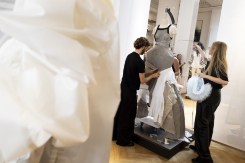 Image of Tess van Zalinge collection showcasing at ‘momentum,’ at the iconic House of Finn Juhl during Copenhagen Fashion Week SS25.
