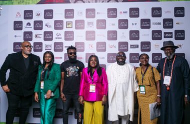 Africa Creative Market 2024 attendees in a picture with founder and speakers.
