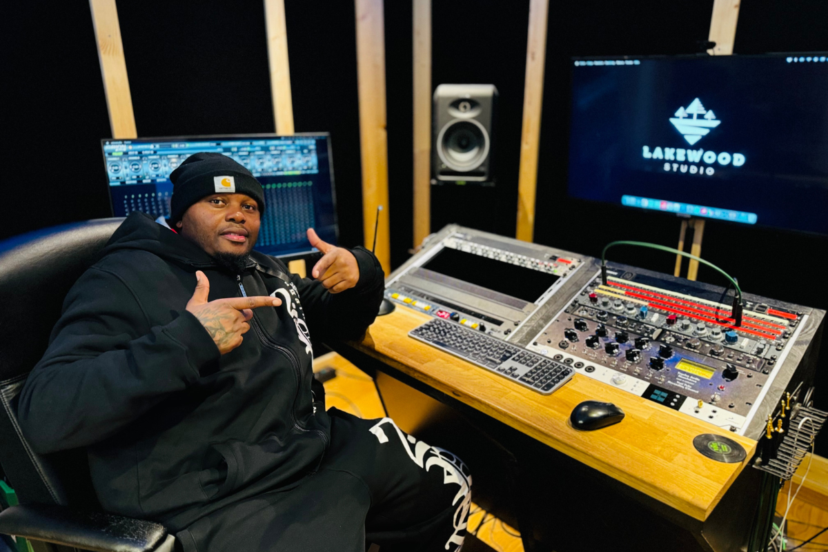 Kenyan hip-hop artist Jay Maumau at Studio