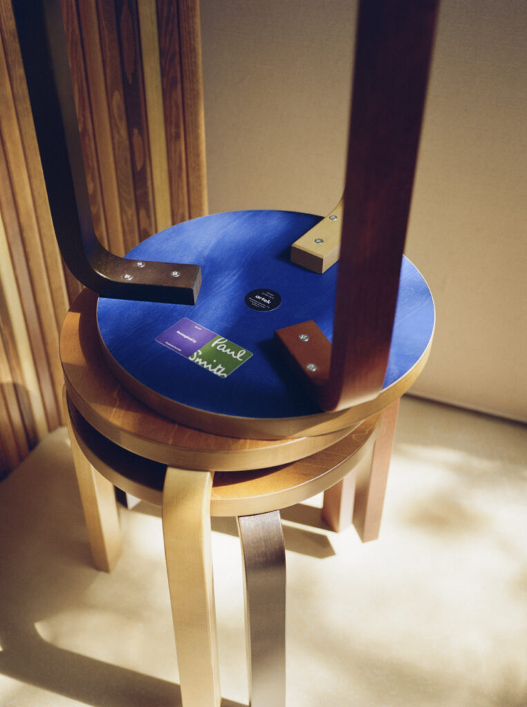 【新品】artek × Paul Smith Stool60 Artek Reimagined by Paul Smith - Four Colour-Stained Stool 60