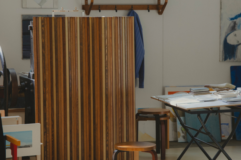 Paul Smith Artek collaboration – Reimagined Stool 60, Screen 100, and Coat Rack 109