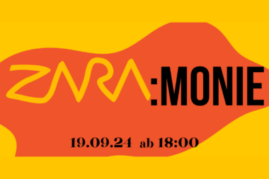 Cover design for a lively benefit event at Kulturhaus Brotfabrik, Vienna, with diverse performances celebrating 25 years of ZARA's anti-racism work