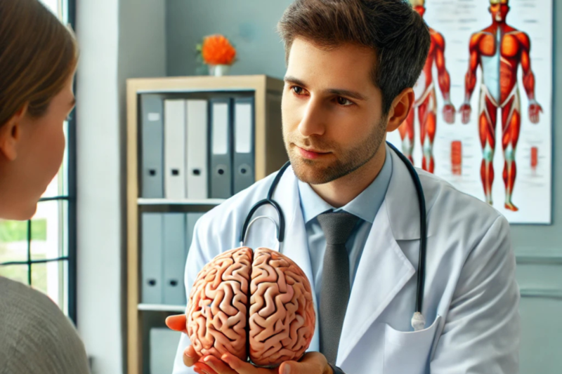 Patient discussing Botox as a migraine treatment with a healthcare professional, exploring the benefits and effectiveness.