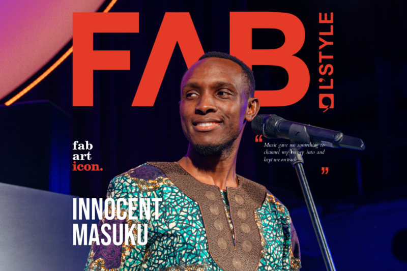 Make this make sense Alt image text Nkululeko Innocent Masuku on FAB L'Style Magazine FAB Icon Cover, in recognition of his craft and impact in the opera art world
