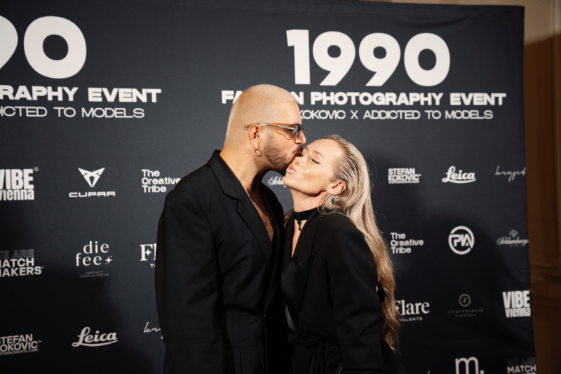 Stefan Kokovic showcasing 90s-inspired photography at his '1990' exhibition