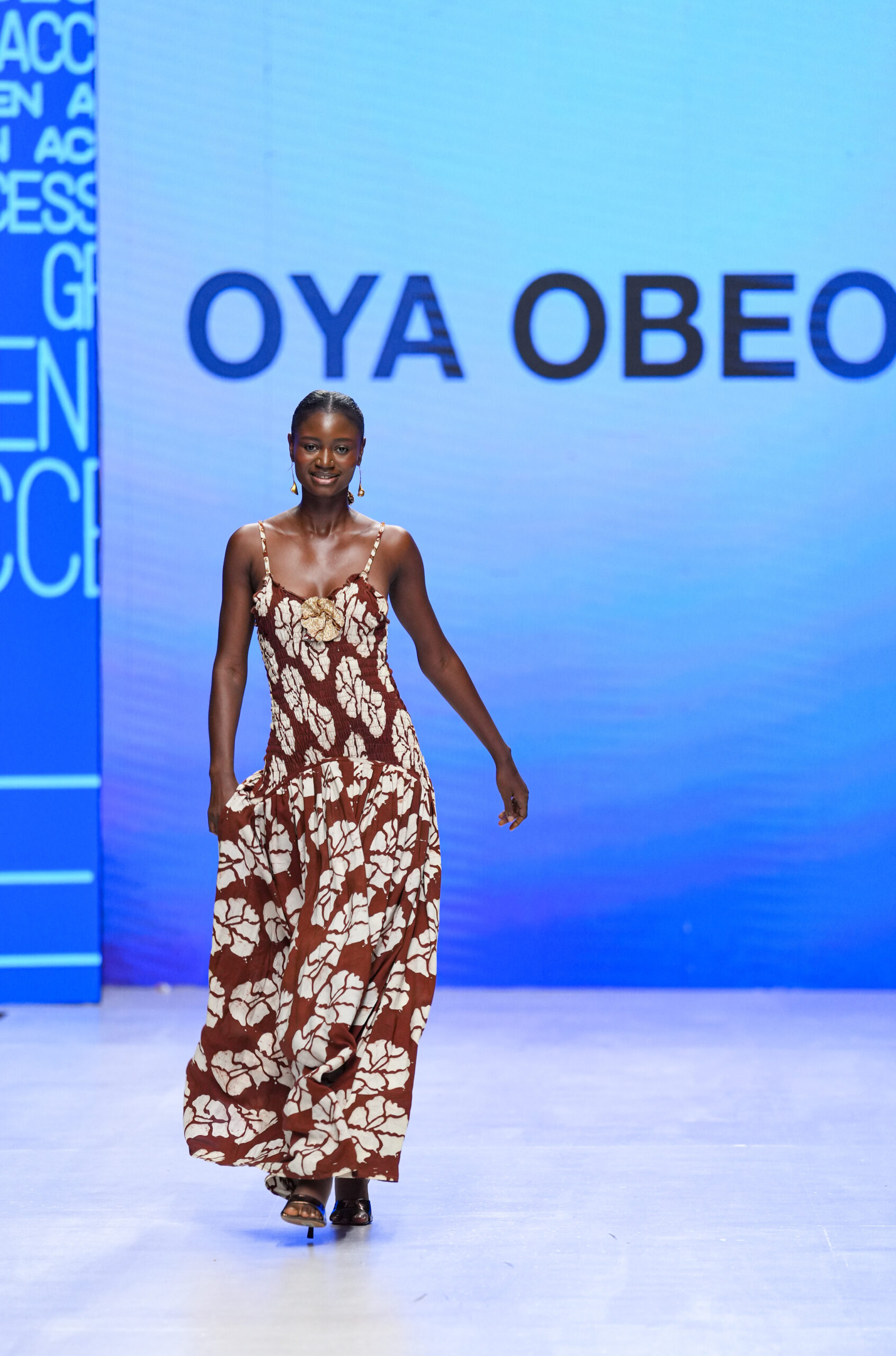Models on Lagos Fashion Week 2024 runway, showcasing Nigerian designs with African textiles and vibrant street style.