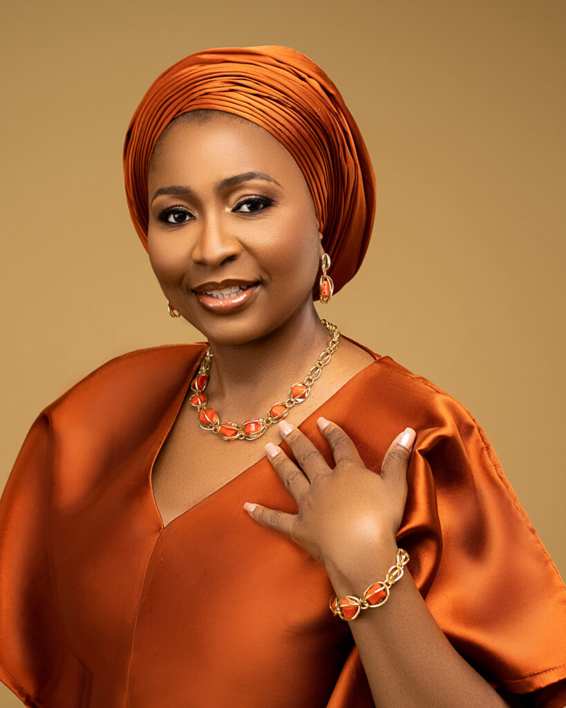 Gbenga Artsmith's 'MORÁYÒ' Collection, featuring Nigeria's Queen of Talk Show, Dr. Morayo Afolabi-Brown