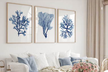 Watercolour Botanical Wall Art for Living Room