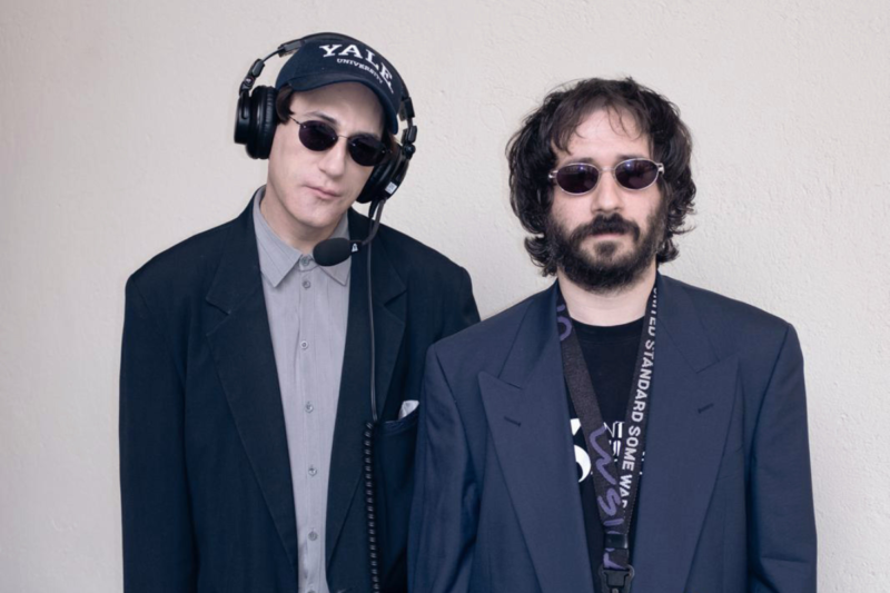 Dorian Stefano Tarantini and Paolo Forchetti at Santamaria Sound Studio launch in Milan.