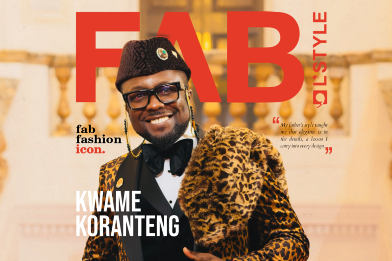Kwame Koranteng FAB L'Style Magazine Cover as a Fashion Icon