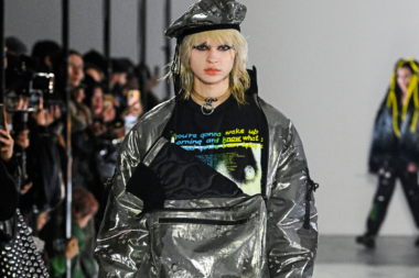Hiroaki Sueyasu designs for KIDILL Fall/Winter 2025 Collection inspired by Harajuku's punk culture.