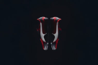 Close-up of PUMA Mostro’s sculptural design and Y2K aesthetic