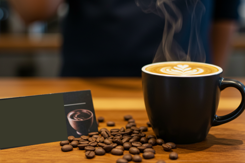 Close-up of Ugandan Robusta and Arabica coffee beans