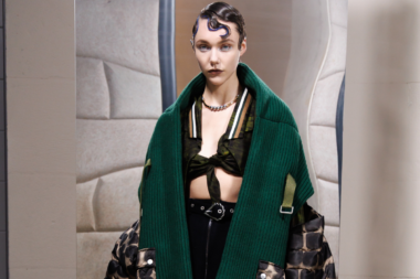 Layered silhouettes in JARELZHANG’s Misty Realm collection FW25 at Milan Fashion Week