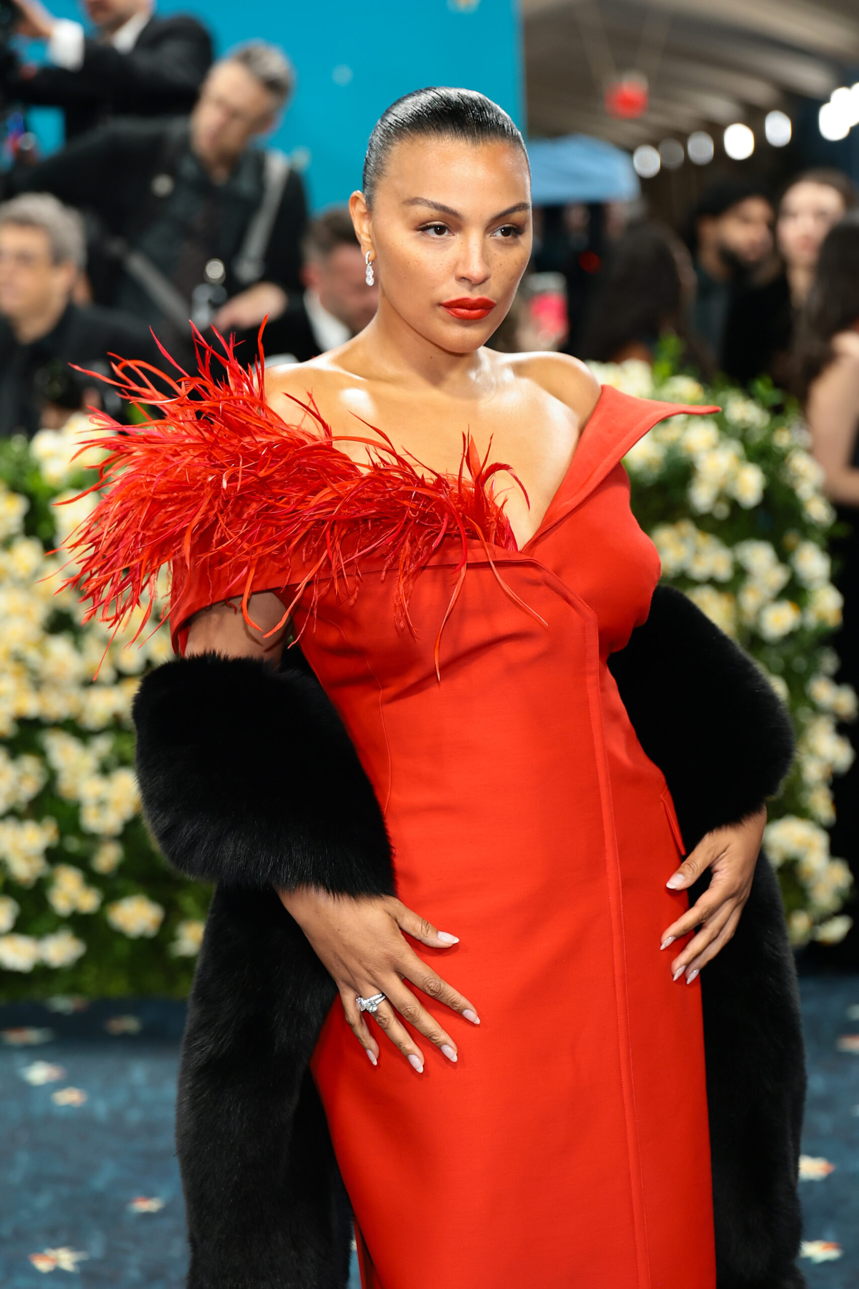 NEW YORK, NEW YORK - MAY 05: Paloma Elsesser attends the 2025 Met Gala Celebrating "Superfine: Tailoring Black Style" at Metropolitan Museum of Art on May 05, 2025 in New York City. (Photo by Jamie McCarthy/Getty Images)