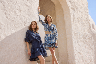 CLAIRE LUISE new season collection mini dress with embroidery