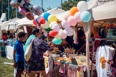 Authentic African food stall at Vienna cultural event
