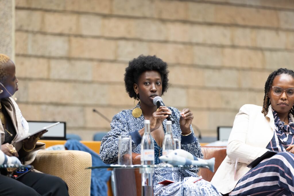 Panel on textile waste in Kenya’s second-hand clothing markets.
