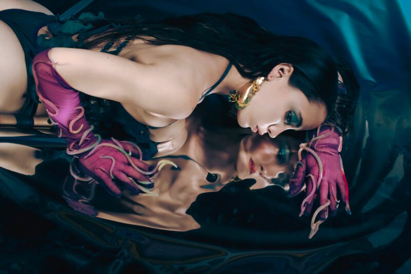 Malaysian fashion designer Shertienne Lee's silicone mermaid tail