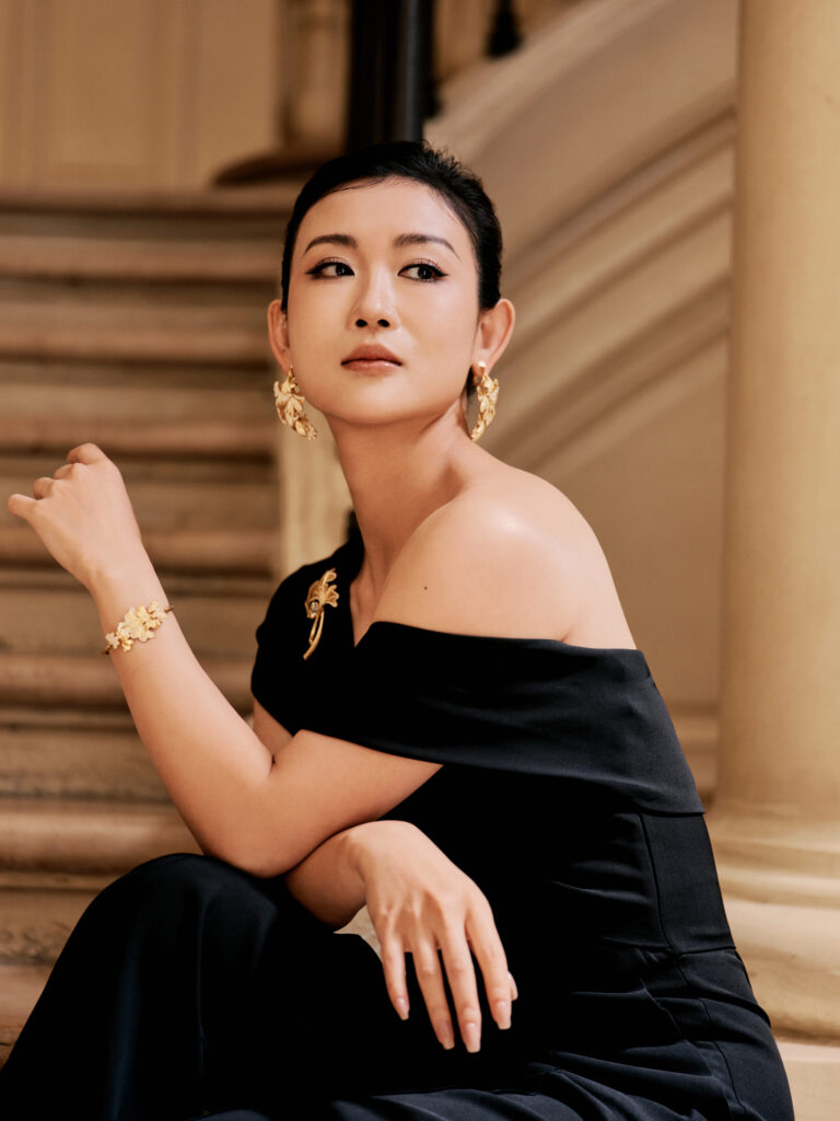 Serendipity Paris Jardin du Rêve jewelry pieces featuring emeralds, turquoise, and opals inspired by Chinese gardens and Monet’s Giverny.