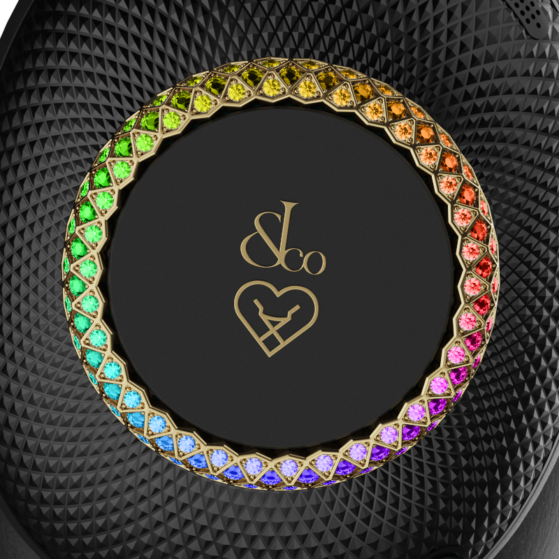 Loewe x Jacob & Co. Bespoke Edition headphones with fine jewellery design and luxury audio innovation.