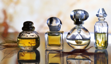 Collection of vegan and cruelty-free fragrances 2025 displayed on sustainable packaging”