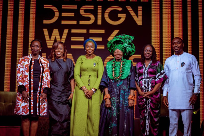 Design Week Lagos exhibition venue with African designers