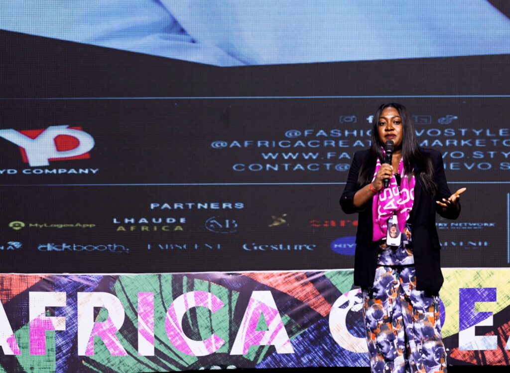 Dr. Yetty Ogunnubi at FashionEVO Awards 2025 Lagos.