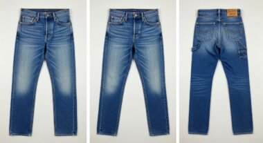 People wearing denim jeans in different cities, showing the universal appeal of denim.