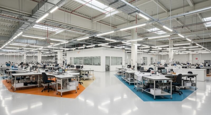 Garment factory adopting circular economy practices