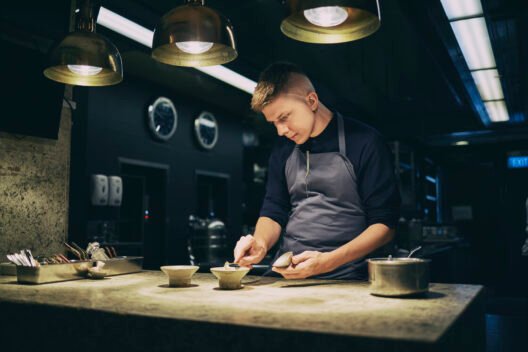Chef Martin Öfner in Zén Singapore kitchen