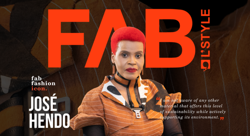 Jose Hendo sustainable fashion designer on FAB L'Style Magazine Cover