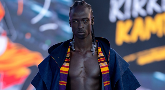 Ugandan designer using kitenge and kikoi fabrics