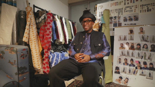 African designer archival-inspired tailoring and contemporary craftsmanship