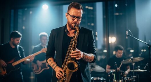 Contemporary jazz musician performing live — improvisation and identity in the modern world